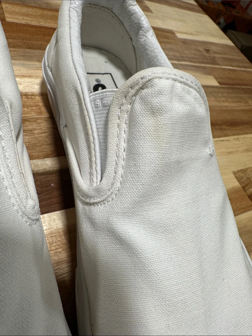 Vans White Slip-On 476